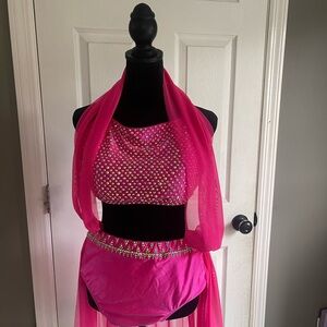 Pink Custom Lyrical 2pc Costume